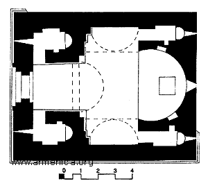 St. Grigor's church, 1005; plan