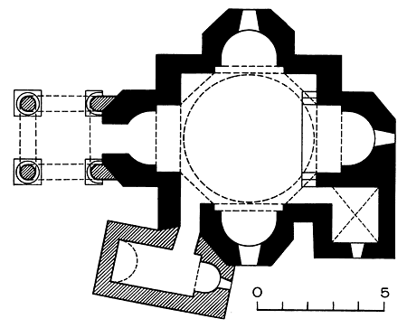 Harichavank, St. Grigor's Church, 7th century; plan